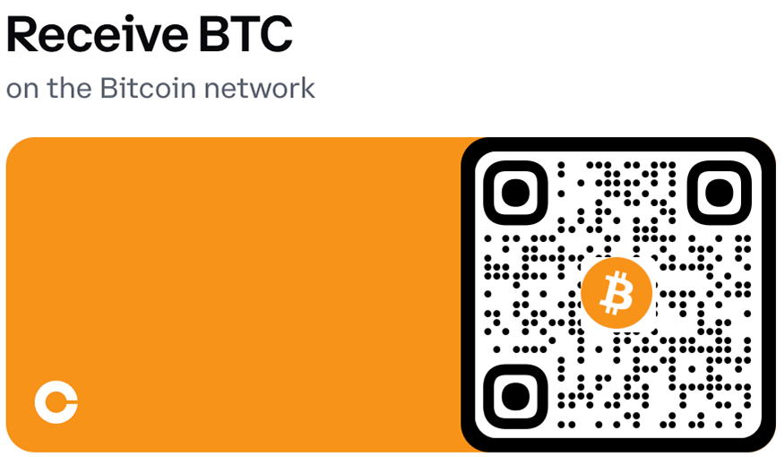 Bitcoin donation QR code