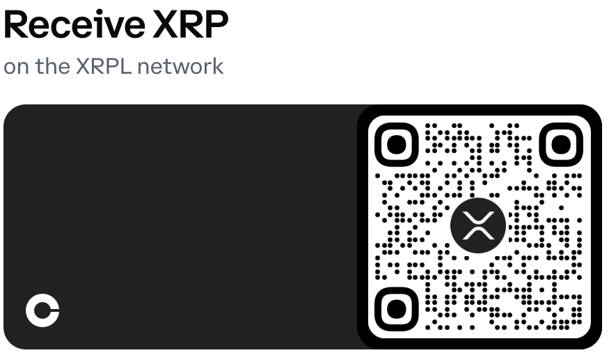 XRP donation QR code